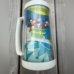 Vintage Walt Disney World Mug Mickey Minnie Goofy Hot Air Balloon Souvenir